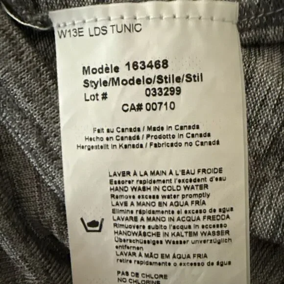 Joseph Ribkoff LDS Tunic Womens Sz 12 Silver Modal Layered V-Neck Lagenlook - Picture 13 of 13